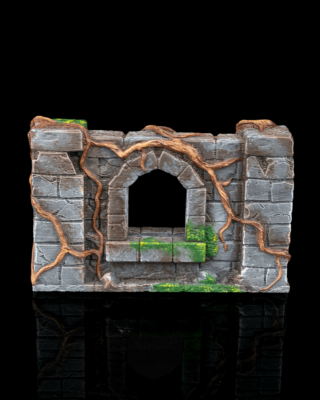 Overgeown wall duplo com janelas