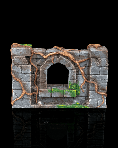 Overgeown wall duplo com janelas